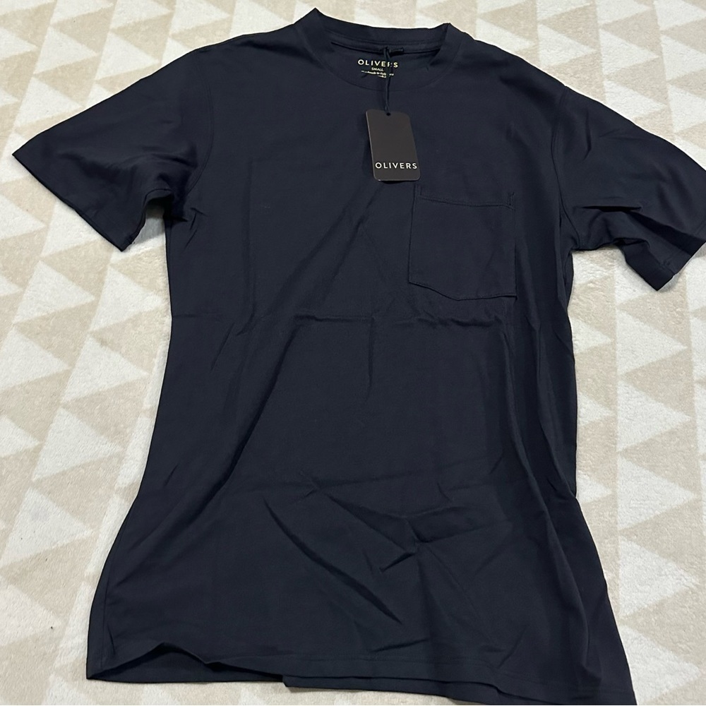 NWT Oliver’s apparel men’s pocket tee shirt black